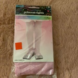 Brand new pink glitter tights size toddler 4-6